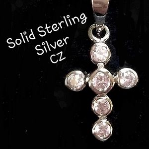 Cross Necklace sold Sterling 925